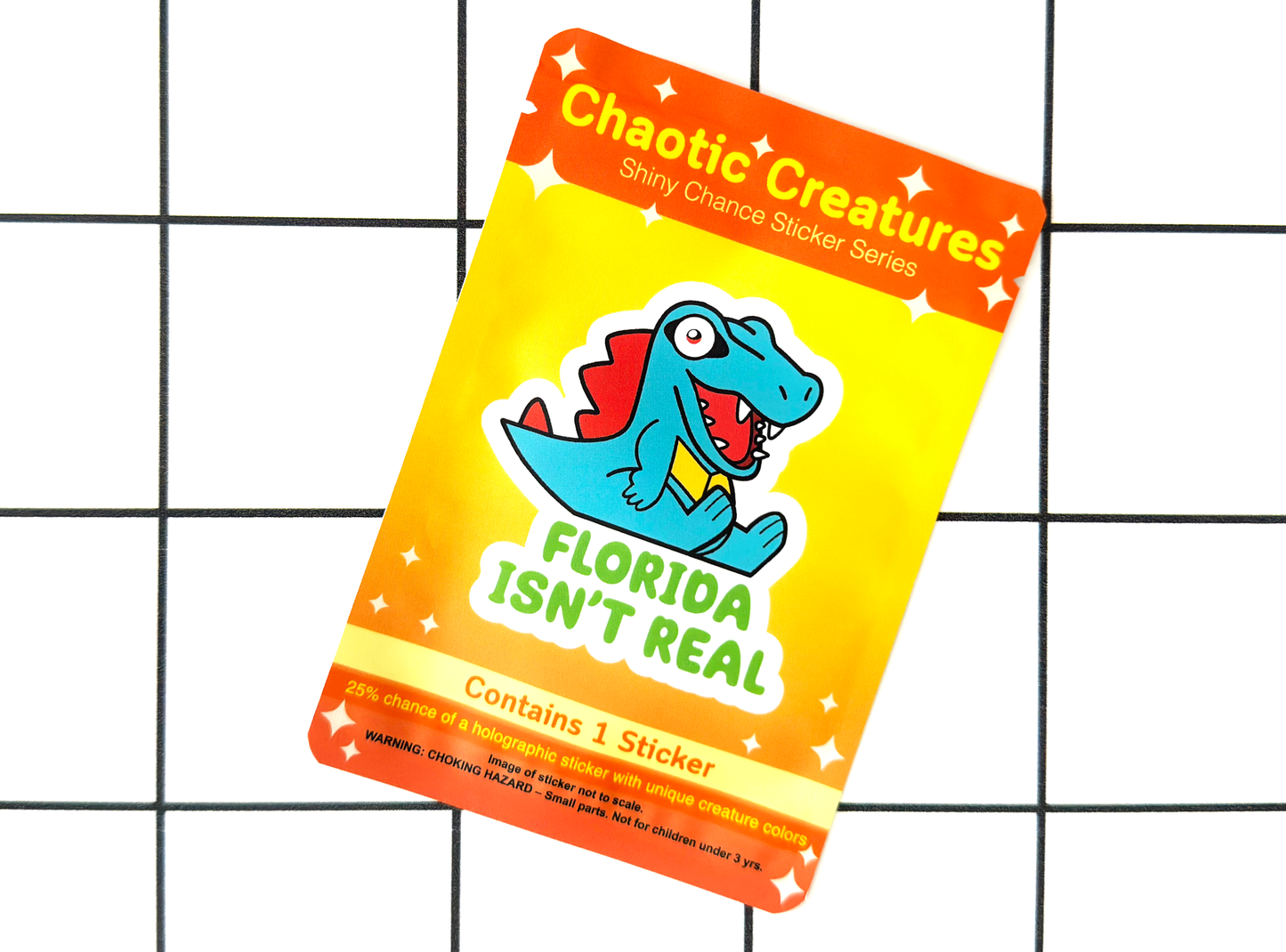 Chaotic Creatures 8 - Chance Sticker - Waterproof Weather Resistant Meme Decal