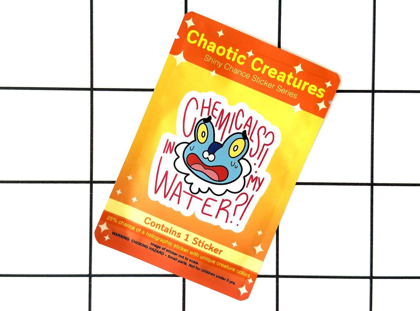 Chaotic Creatures 20 - Chance Sticker - Waterproof Weather Resistant Meme Decal
