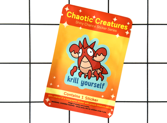 ONLINE EXCLUSIVE - Water Type Lobster | Chaotic Creatures Shiny Chance Sticker