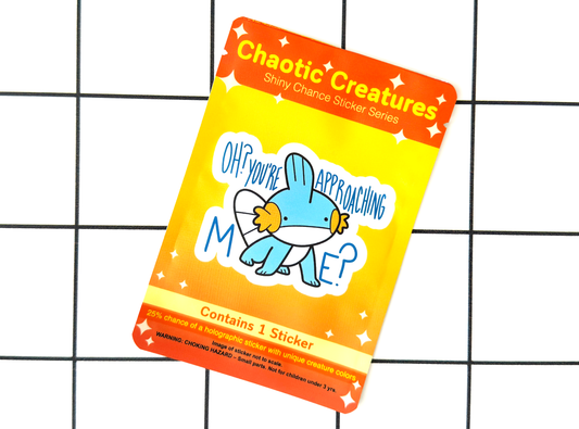 Chaotic Creatures 11 - Chance Sticker - Waterproof Weather Resistant Meme Decal