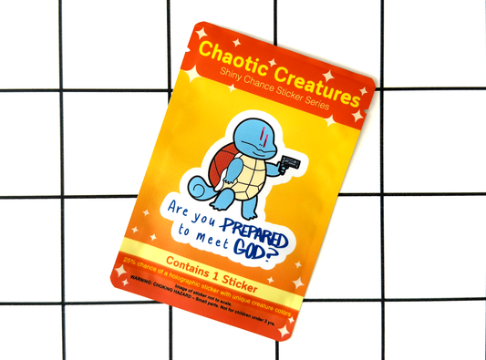 Chaotic Creatures 5 - Chance Sticker - Waterproof Weather Resistant Meme Decal