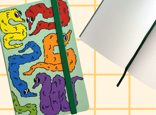 Worm on a String Dotted Journal
