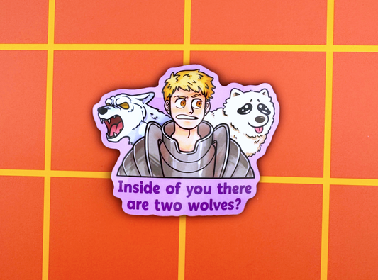 2 Wolves Sticker