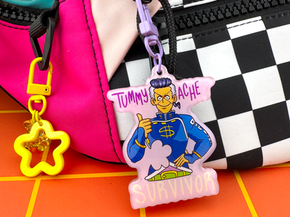 Tummy ache Survivor Keychain