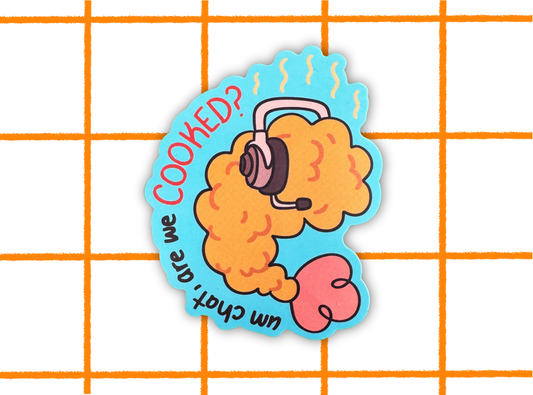 Um, Chat Sticker | 3in Vinyl Sticker