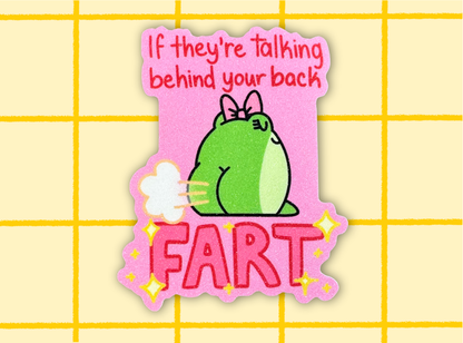 Fart On 'Em Frog Sticker | 3in Vinyl Sticker