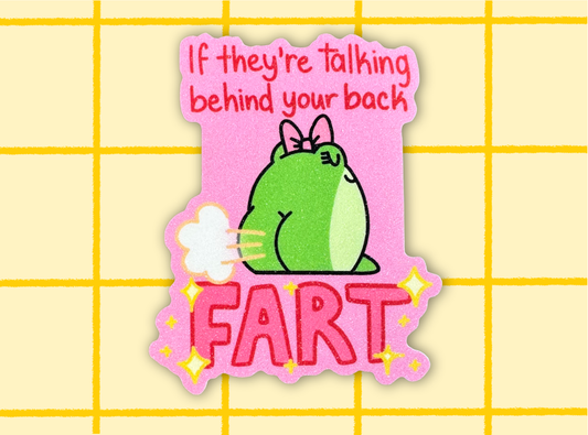 Fart On 'Em Frog Sticker | 3in Vinyl Sticker