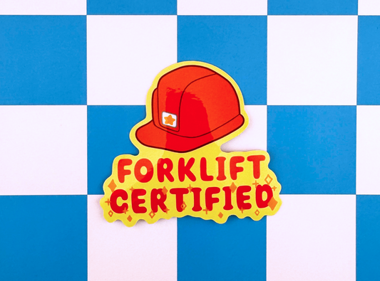 Forklift Certified Sticker