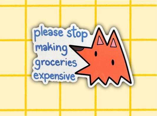 Groceries Sticker | 4in Vinyl Sticker