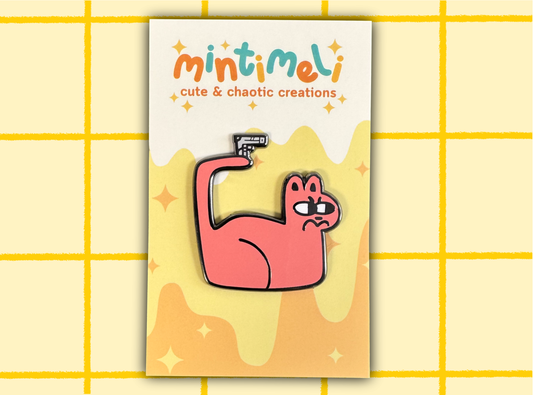 Gun Cat | Enamel Pin