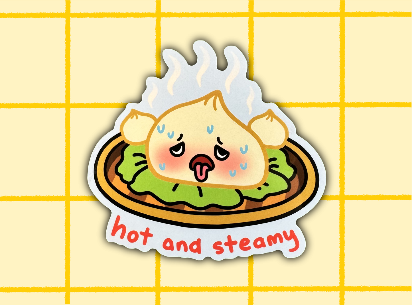 Steamy Buns Sticker | 3in Vinyl Sticker