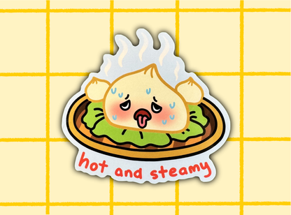 Steamy Buns Sticker | 3in Vinyl Sticker