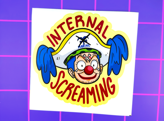 Internally Screaming | Large Vinyl Clown Pirate Anime Decal