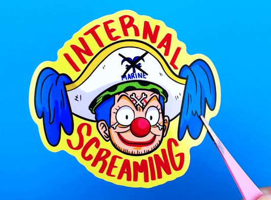 Internal Screaming Clown Sticker