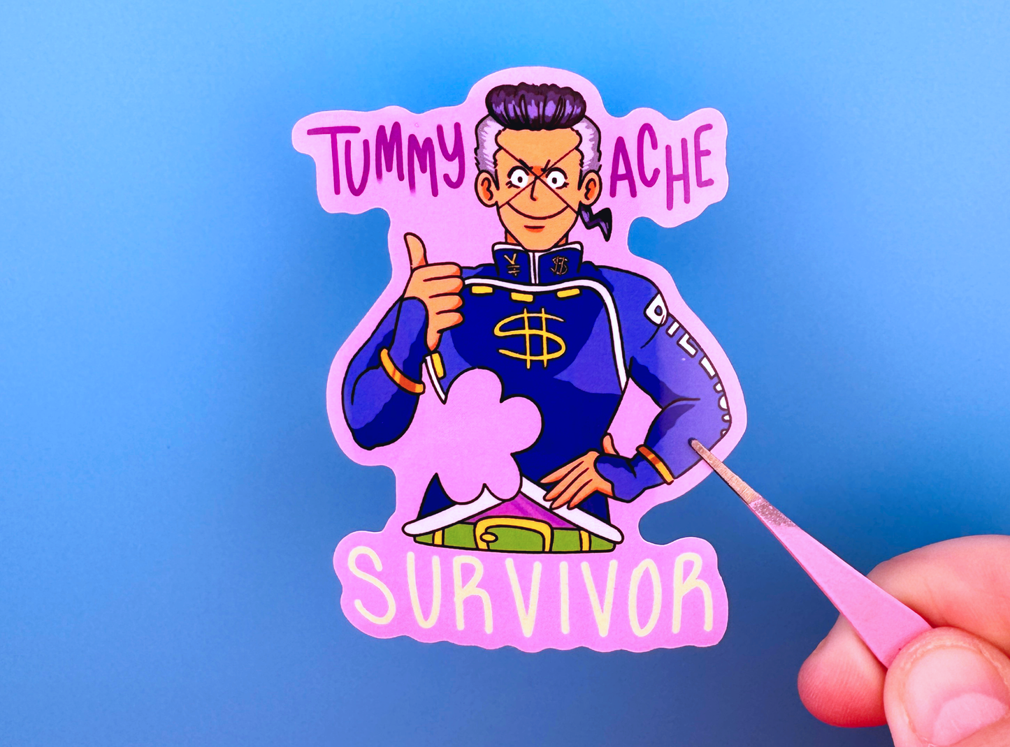 Tummy-ache Survivor Sticker