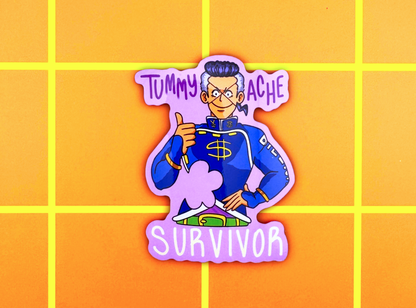 Tummy-ache Survivor Sticker