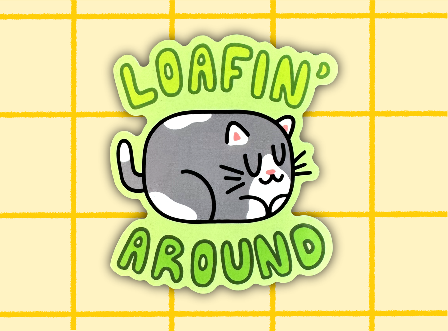 Loaf Cat Sticker | 3in Vinyl Sticker