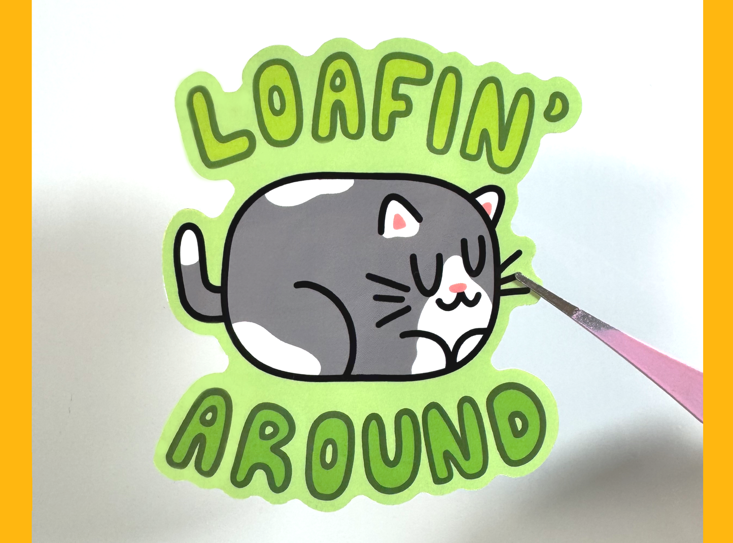 Loaf Cat Sticker | 3in Vinyl Sticker