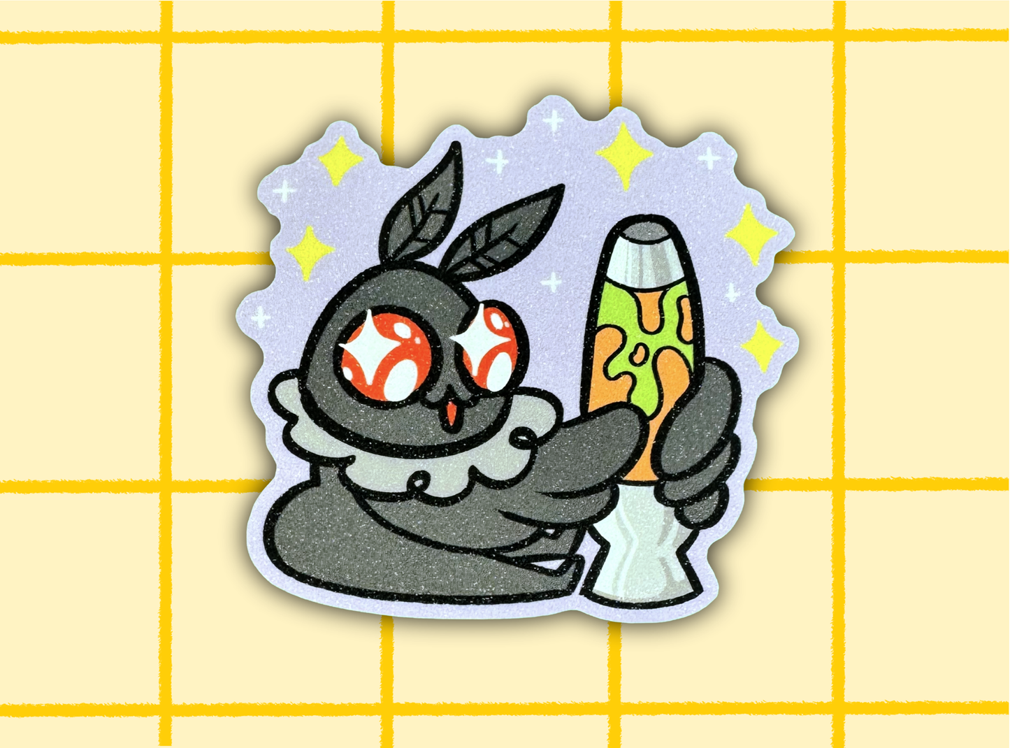 Mothman Lamp Sticker | 3in Vinyl Sticker