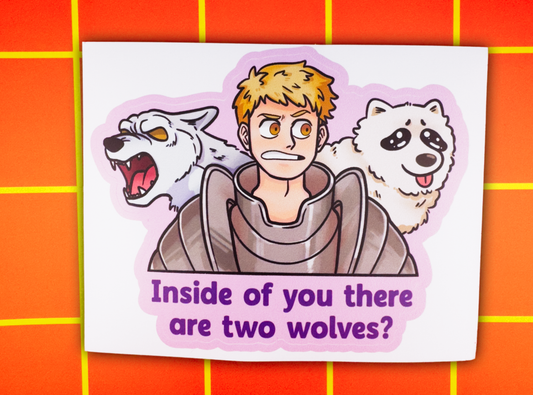 2 Wolves | Large Vinyl Tasty Dungeon Anime Decal