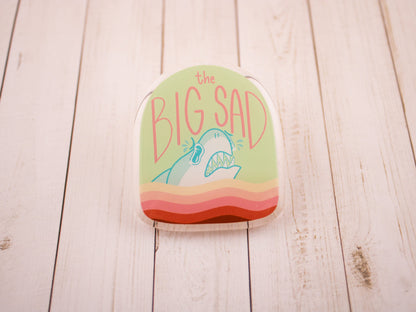 Big Sad Shark - Acrylic Pin