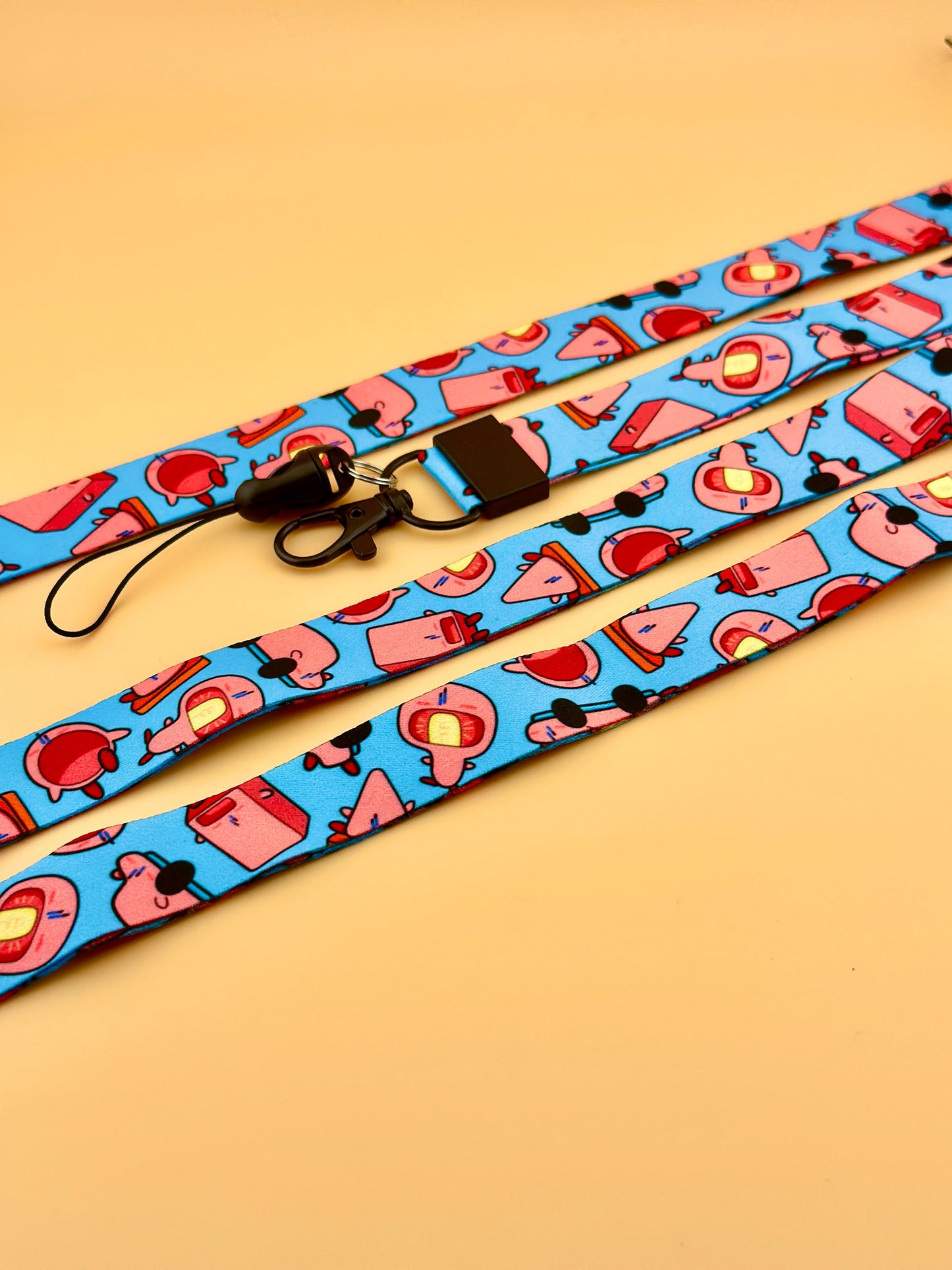 Kawaii Pink Ball Lanyard