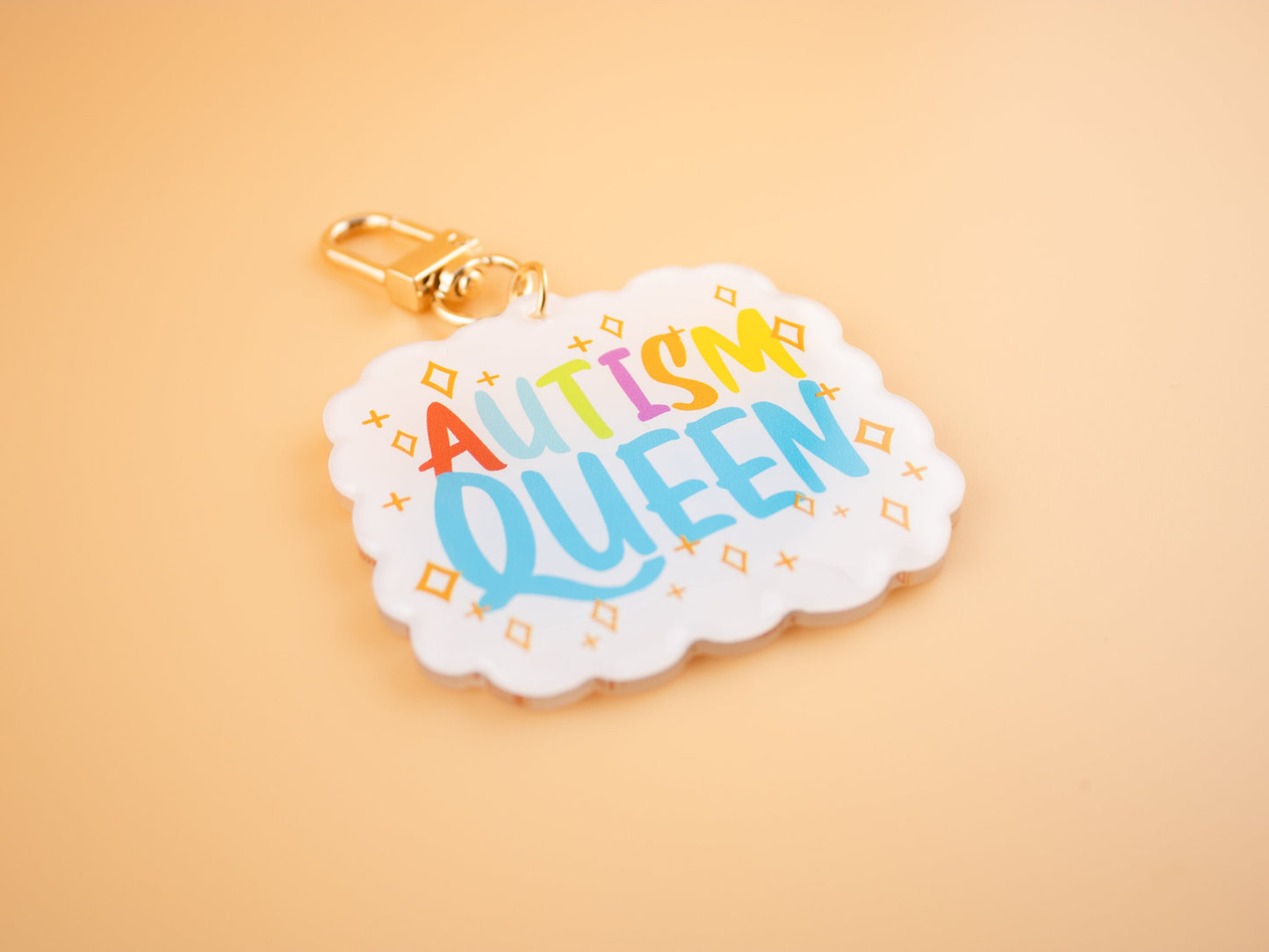 Autism King & Queen - Acrylic Charm