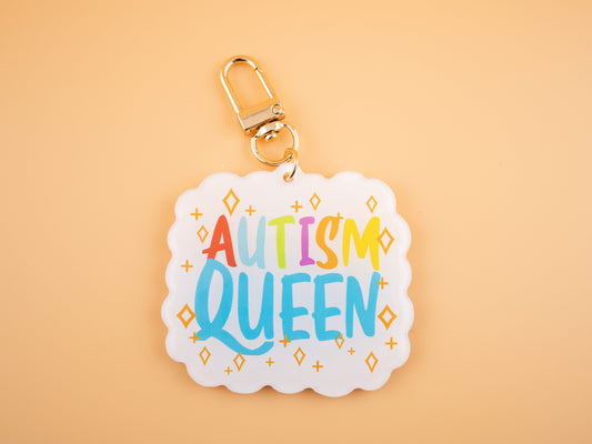 Autism King & Queen - Acrylic Charm