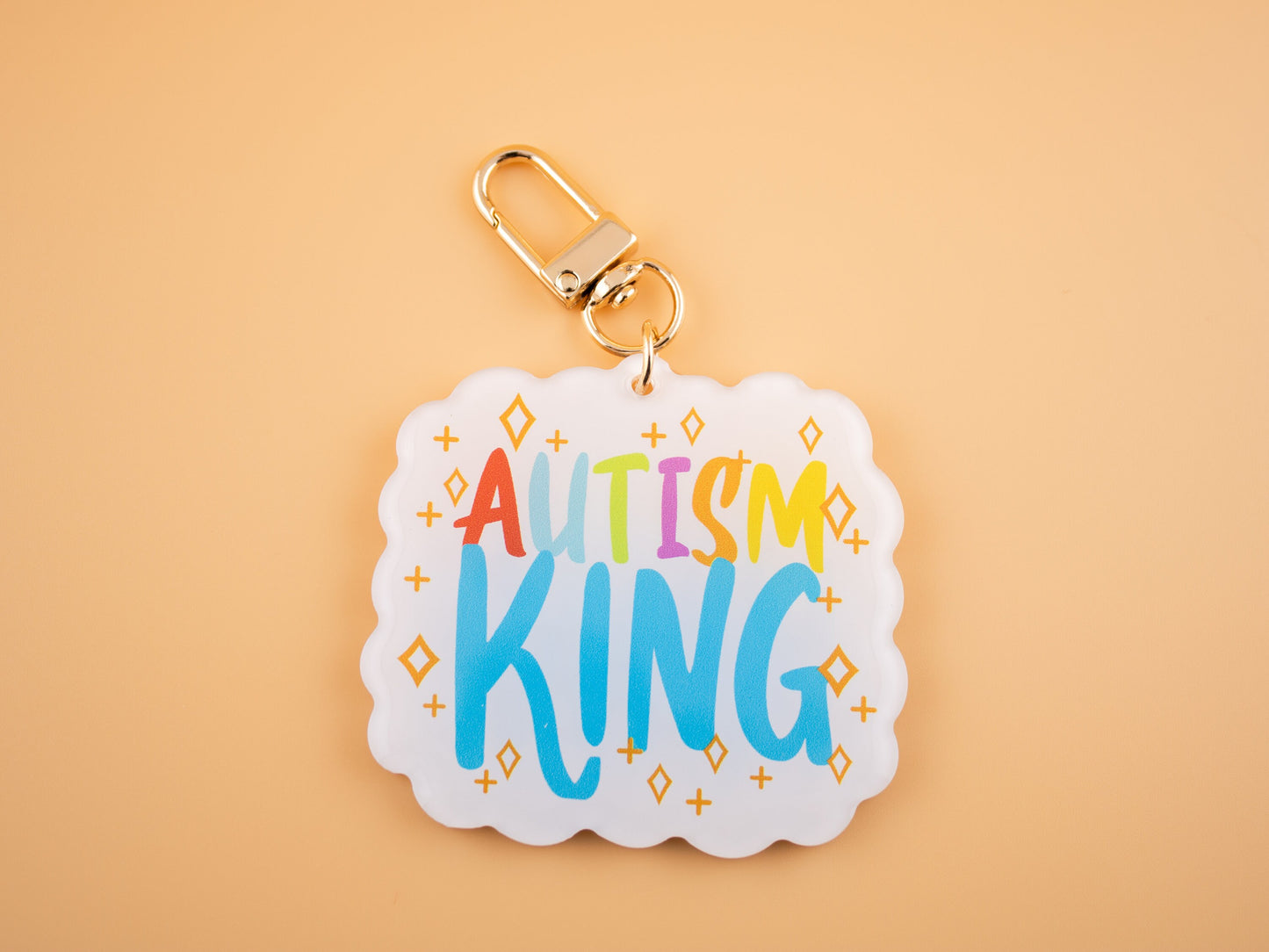 Autism King & Queen - Acrylic Charm