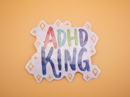 ADHD King & Queen - Sticker