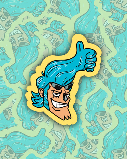 Thumbs Up Cyborg - Sticker