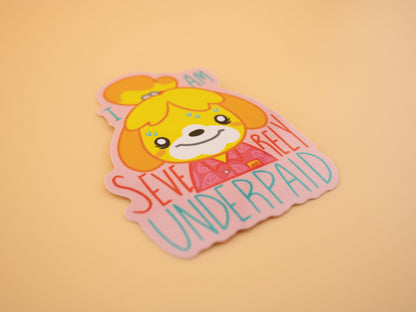 Underpaid Employee - Sticker