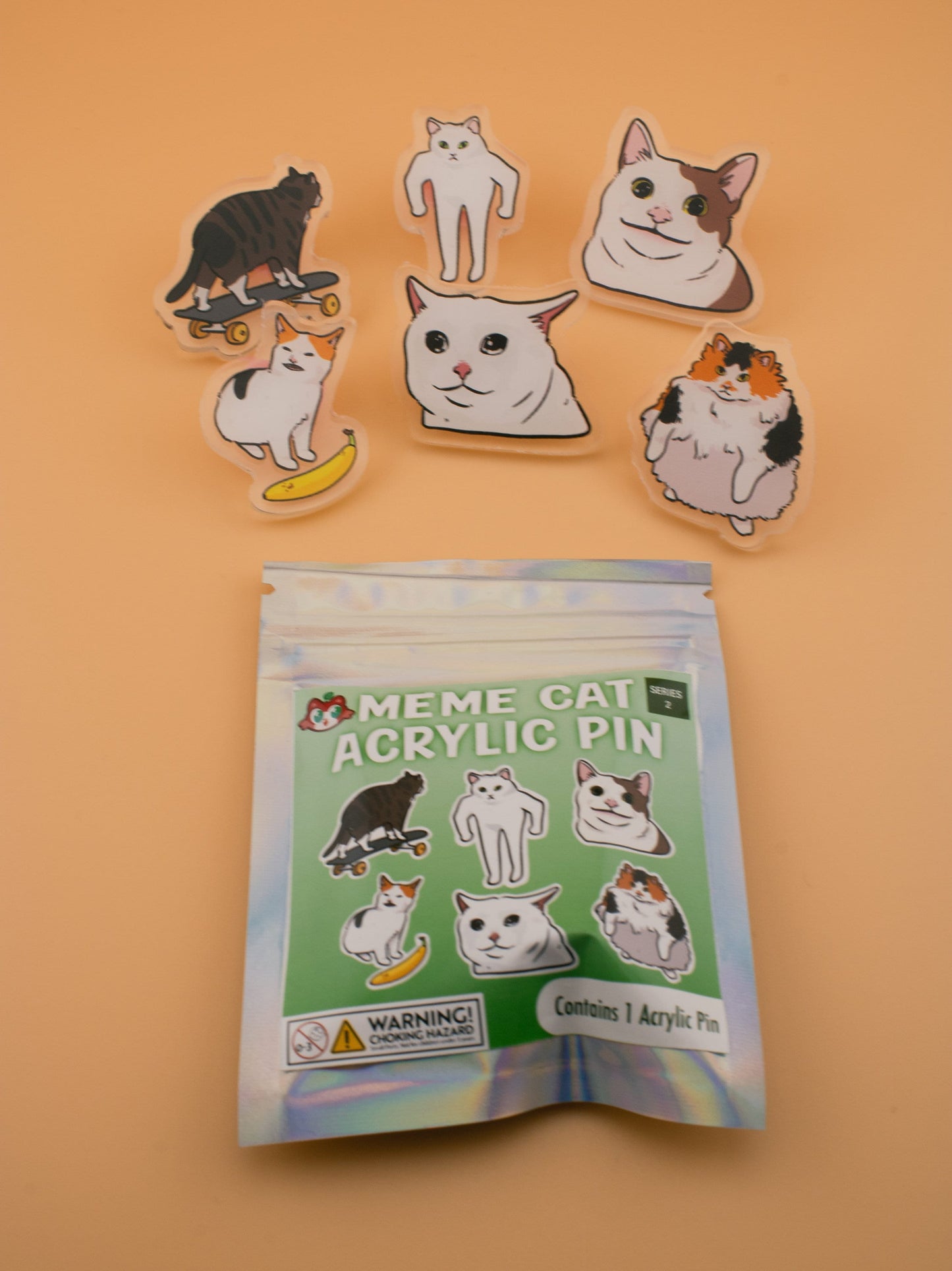 Cat Meme Pin Blind Bag (Series 1 & 2)