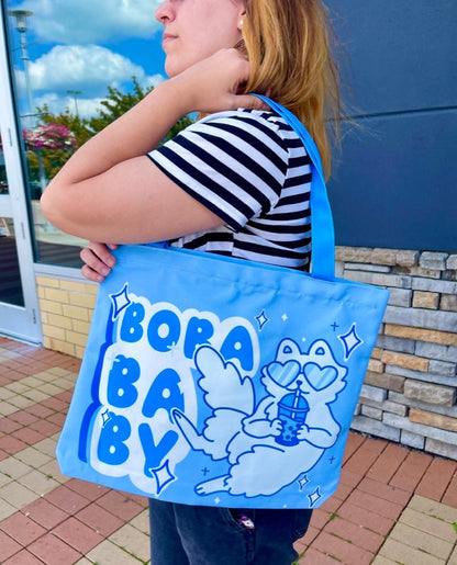 Boba Baby Zippable Tote Bag  (Color Options Available)