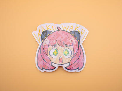 Pink Spy Daughter Sticker (Cute & Evil Variations)