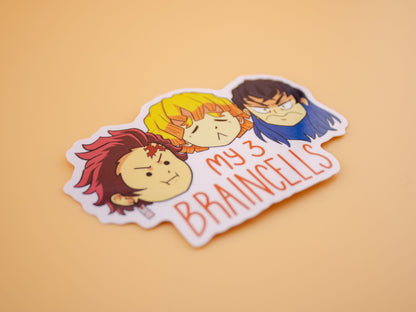 3 braincells - Sticker